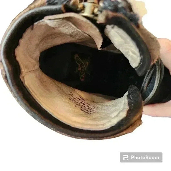 Freebird by Steven Shoes Crue Leather and Suede Bootie Red Black Size 6 - Picture 10 of 13